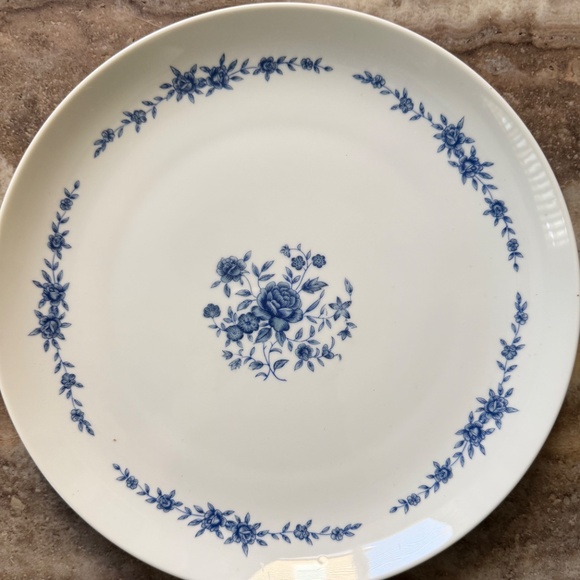 Set Of 2 Blue & White Plates. J&G Meakin Blue Onion UK. Blue Brocade Elite Japan - Picture 3 of 6